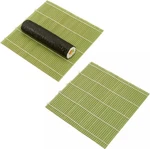 2 Pack Natural Bamboo Sushi Rolling Mat 9.5 Makisu Maker Japanese Tool. Fixed Price $7.99.