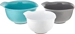 Kitchenaid Universal Nesting Plastic Mixing Bowls, Set Of 3, 2.5 Quart, 3.5. Fixed Price $34.99.