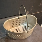 Vintage Mirro 382M Aluminum Steam Basket Set For Pressure Cooker Made Usa. Fixed Price $13.60.