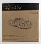 Pampered Chef Microwave Chip Maker 1241 - Set Of Gray Silicone New. Fixed Price $17.97.