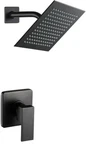 Pop Sanitaryware Kitchen & Bath Depot Matte Black Rainfall Shower Faucet Set. Fixed Price $22.99.