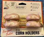 Pink Pig Corn Holders 1996 Barnyard Buddies Set Of 4 Brand New Barbecue Fun. Fixed Price $7.00.