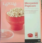 Lekue Microwave Popcorn Maker Bowl With Lid. Fixed Price $14.95.