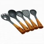 Oster Everwood Kitchen Nylon Tools Set With Inspired Handles, Of 5. Fixed Price $27.38.