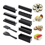 New Sushi Maker Rice Mold Kitchen Diy Easy Chef Set Mould Roller Cutter. Fixed Price $19.04.