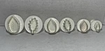 6 Piece Set Easy Push Leaf Cutters For Clay Dough Artist Bakers. Fixed Price $12.99.
