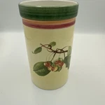 Villeroy & Boch 1748 Utensil Holder Wine Cooler French Country Fruit Vine Yellow. Fixed Price $19.99.