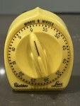 Robert Shaw Lux Minute Minder Yellow 60 Kitchen Timer Rocket Knob. Fixed Price $18.50.