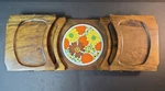 Wooden Fold Away /extendable Buffet Snack Tray/center Cutting Board Gail Craft. Fixed Price $39.99.