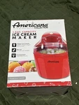 Nib Americana Elite By Maxi-matic Collection 1.5QT Ice Cream Maker Red Eim 1400R. Fixed Price $39.99.