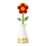 Vigar Flower Power Dish Brush With Vase Holder, 7,5X7,5X25,5 Cm, Red. Fixed Price $22.96.