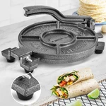 Tortilla Press 10.4 Include 100 Pcs Parchment Paper Cast Iron Make. Fixed Price $72.41.