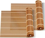 2PC Bamboo Sushi Rolling Mat Natural Kimbap Roller Maker Making Kit 9.5". Fixed Price $6.38.