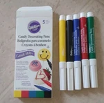 Wilton Food Writer Edible Markers - 5 Colors In Pack. Fixed Price $8.99.