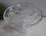 Studio Silversmiths Cake Platter Stand Crystal Footed Plate Royal Shell. Fixed Price $26.99.