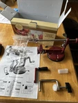 Mrs. Anderson's Triple Action Apple Machine Peeler Corer Slicer. Fixed Price $14.00.