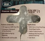 Lem Freezer Sheets- 6"X10-3/4" 1000 Ct-microwaveable/freezable-fda Approved-new. Fixed Price $25.88.