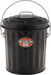 New Behrens B907P Black Steel 7.5 Gallon Fireplace Ash Pail With Lid 5016522. Fixed Price $31.95.