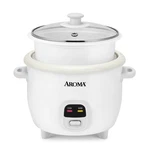Aroma 6-CUP Rice Cooker & Food Steamer With Bonded Granite Nonstick Ceramic. Fixed Price $29.99.