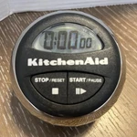 Kitchenaid Digital Timer Black With Rotating Chrome Dial 9HR 59MIN Sec. Fixed Price $24.00.