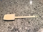 Pampered Chef Mix Scraper 1657 Large 12.25" White Silicone Spatula Spoon Usa. Fixed Price $16.36.