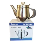 Update International 20OZ Stainless Steel Teapot Coffee Server Hinged Lid. Fixed Price $18.99.