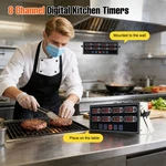 Digital Commercial Countdown CAL-8B Channel Timer Kitchen Calculagraph Loud Us. Fixed Price $30.99.