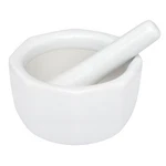 Hic Kitchen Mortar And Pestle, Fine-white Porcelain, Octagonal Design. Fixed Price $22.20.