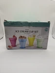 4 Pack Ice Cream Cup Set Handy Gourmet Bpa Free Nib 725. Fixed Price $14.99.