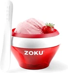 Zoku Ice Cream Maker, Compact And Serve Bowl With Stainless Steel Red. Fixed Price $36.88.