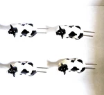 Corn Cob Holders 4 Cow Acme Barnyard Buddies Vintage 1993. Fixed Price $6.00.