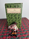 Russ Berrie Christmas Sampler Snowman Ornament Hanging Gingham Scarf Box. Fixed Price $5.00.