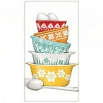 Mary Lake-thompson Vintage Mixing Bowls Flour Sack Kitchen Towel Bagged. Fixed Price $12.50.