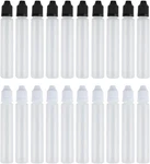 20PCS 30ML Black And White Long Dropper Bottle With Childproof Cap .... Fixed Price $17.21.