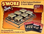 Smore Maker Kit Oven Grill W/ 4 Telescoping Roasting Sticks Inside Out New. Fixed Price $25.00.