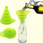 Mini Silicone Gel Foldable Collapsible Style Funnel Hopper Kitchen Tool. Fixed Price $5.62.