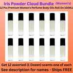 Iris Powder Cloud Bundle - 12 Pack Womens Body Oil Roll On 10ML Bottles. Fixed Price $29.99.