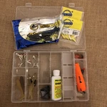 Fishing Tackle & Organizer Box Lures Hooks Weights Floats Kit Shrimp Angler. Fixed Price $22.99.