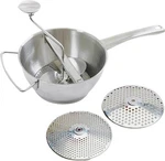 New Norpro 595 3 1 Stainless Steel 2 Qt Food Mill Deluxe Strainer With Disc. Fixed Price $37.95.