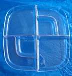 Pampered Chef Cool & Square Clear 6 Sections Server, Tray Replacement Part. Fixed Price $13.99.