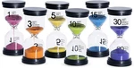 Timer 6 Colors Hourglass 1/3/5/10/15/30 Minutes Sandglass Clock. Fixed Price $22.86.