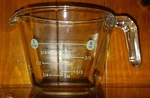 Martha Stewart Everyday 1 Cup Glass Measuring Green Dot. Fixed Price $75.00.