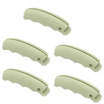 5PCS Silicone Handle Carrier, Colored Grocery Bag Light Green. Fixed Price $21.94.