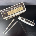 Moulinex Regal V382 Electric Knife White Brown W/ Blade & Manual Stainless Steel. Fixed Price $13.97.