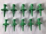 Pampered Chef #2455 Cob Nob Green Plastic Corn Holders - Set Of 10 Free Shipping. Fixed Price $12.80.