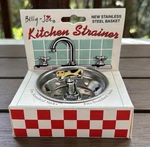2001 Billy Joe New Stainless Steel Kitchen Sink Strainer Enamel Cow Decor Box. Fixed Price $25.00.