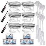 42 Pcs Buffet Serving Kit, Chafing Dish Servers & Warmers For All Parties. Fixed Price $52.48.