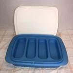 Tupperware #6820A Snack Bar Keeper Blue Granola Maker. Fixed Price $8.99.