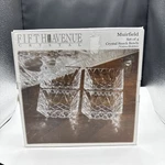 Fifth Avenue Muirfield Crystal Snack Bowls 3/4" New In Box Votive Holders. Fixed Price $39.99.