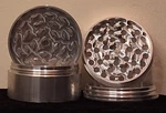 3" Piranha 4PC Herb Grinder(silver). Fixed Price $30.00.